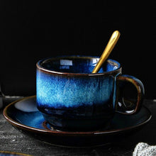 Load image into Gallery viewer, Gorgeous Handcrafed Blue Coffee Cups (4 Piece Set) - Decor Home