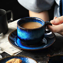 Load image into Gallery viewer, Gorgeous Handcrafed Blue Coffee Cups (4 Piece Set) - Decor Home