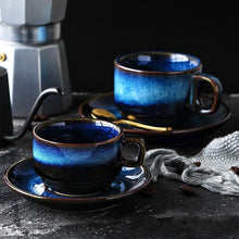Load image into Gallery viewer, Gorgeous Handcrafed Blue Coffee Cups (4 Piece Set) - Decor Home