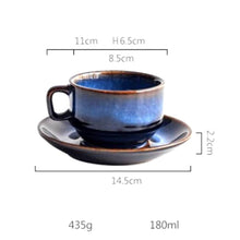 Load image into Gallery viewer, Gorgeous Handcrafed Blue Coffee Cups (4 Piece Set) - Decor Home