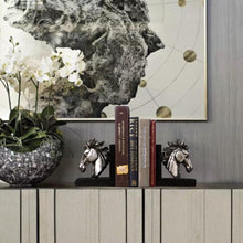 Load image into Gallery viewer, Vintage Silver Horse Bookend - Decor Home
