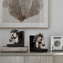 Load image into Gallery viewer, Vintage Silver Horse Bookend - Decor Home