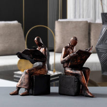 Load image into Gallery viewer, Handmade Antique Brass Style Resin Bookend - Decor Home