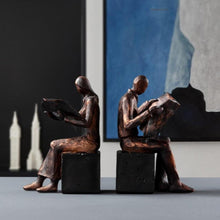 Load image into Gallery viewer, Handmade Antique Brass Style Resin Bookend - Decor Home