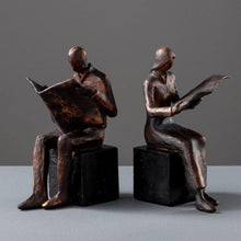 Load image into Gallery viewer, Handmade Antique Brass Style Resin Bookend - Decor Home