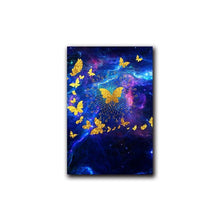 Load image into Gallery viewer, Golden Butterfly Wall Art Prints (60x90 cm) - Decor Home