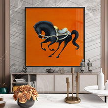 Load image into Gallery viewer, Dancing Horse Wall Art Print (80x80cm) - Decor Home
