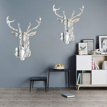 Load image into Gallery viewer, 3D Deer Head Mirror Wall Stickers - Decor Home
