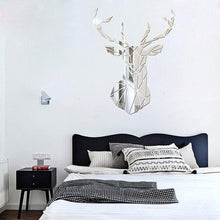 Load image into Gallery viewer, 3D Deer Head Mirror Wall Stickers - Decor Home