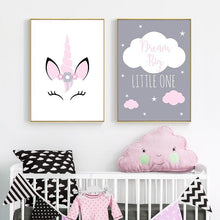 Load image into Gallery viewer, Dream Big Canvas Prints For Nursery Decor - 3 Pcs Set - Decor Home
