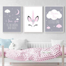 Load image into Gallery viewer, Dream Big Canvas Prints For Nursery Decor - 3 Pcs Set - Decor Home