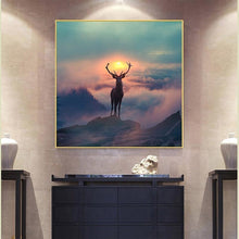 Load image into Gallery viewer, Elf Deer Wall Art Canvas Print (70x70cm) - Decor Home