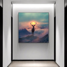 Load image into Gallery viewer, Elf Deer Wall Art Canvas Print (70x70cm) - Decor Home