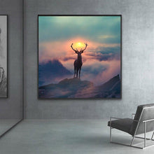 Load image into Gallery viewer, Elf Deer Wall Art Canvas Print (70x70cm) - Decor Home