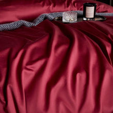 Load image into Gallery viewer, Premium Quality Soft Egyptian Cotton Embroidered Bedding Set - Dark Red - Decor Home