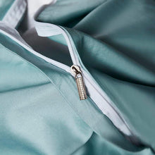 Load image into Gallery viewer, Luxury Soft Cotton Embroidered Sheet Set - 4 Pieces Set Greenish Blue - Decor Home