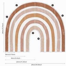 Load image into Gallery viewer, Boho Style Extra Large Fabric Watercolor Rainbow Wall Stickers - Decor Home