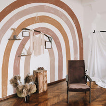 Load image into Gallery viewer, Boho Style Extra Large Fabric Watercolor Rainbow Wall Stickers - Decor Home