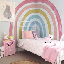 Load image into Gallery viewer, Extra Large Fabric Multicoloured Rainbow Wall Stickers - Decor Home