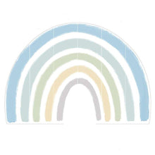 Load image into Gallery viewer, Large Blue Watercolour Rainbow Fabric Wall Sticker - Decor Home