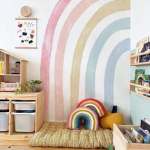 Load image into Gallery viewer, Extra Large Half Pink Rainbow Fabric Wall Stickers - Decor Home