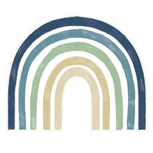 Load image into Gallery viewer, Watercolour Blue Extra Large Fabric Rainbow Wall Sticker - Decor Home