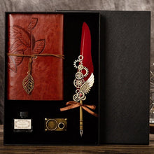 Load image into Gallery viewer, Feather Dip Pen Calligraphy Quill Pen Set Gift Box - Decor Home