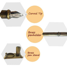 Load image into Gallery viewer, Feather Dip Pen Calligraphy Quill Pen Set Gift Box - Decor Home