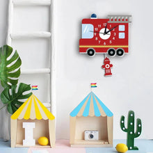 Load image into Gallery viewer, Fire Truck Kid's Room Wall Clock - Decor Home