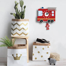 Load image into Gallery viewer, Fire Truck Kid's Room Wall Clock - Decor Home