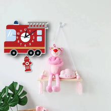 Load image into Gallery viewer, Fire Truck Kid's Room Wall Clock - Decor Home