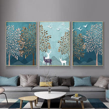Load image into Gallery viewer, Deer In The Forest Wall Art Canvas Print (56x70cm) - Decor Home
