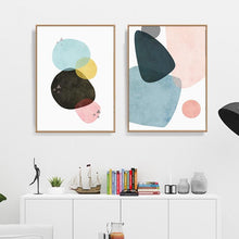 Load image into Gallery viewer, Colorful Geometry Abstract Art Canvas Prints - 2 Pcs Set (50x70cm) - Decor Home
