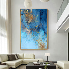 Load image into Gallery viewer, Abstract Blue Sea Canvas Print (70x100cm) - Decor Home