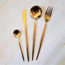 Load image into Gallery viewer, 16 Piece Gold Cutlery Set - Decor Home