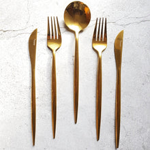 Load image into Gallery viewer, 16 Piece Gold Cutlery Set - Decor Home
