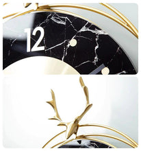 Load image into Gallery viewer, Deer Head Metal Luxury Wall Clock - Decor Home