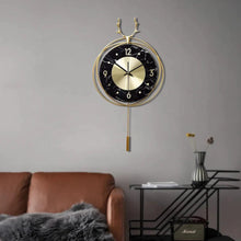 Load image into Gallery viewer, Deer Head Metal Luxury Wall Clock - Decor Home