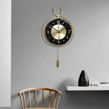 Load image into Gallery viewer, Deer Head Metal Luxury Wall Clock - Decor Home