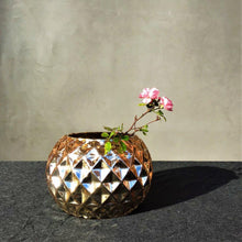 Load image into Gallery viewer, Round Golden Vase - Decor Home