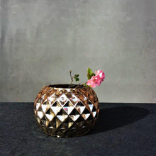 Load image into Gallery viewer, Round Golden Vase - Decor Home