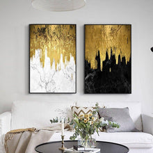 Load image into Gallery viewer, Gorgeous Golden Abstract Canvas Prints - Decor Home