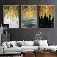 Load image into Gallery viewer, Gorgeous Golden Abstract Canvas Prints - Decor Home