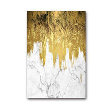 Load image into Gallery viewer, Gorgeous Golden Abstract Canvas Prints - Decor Home