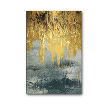Load image into Gallery viewer, Gorgeous Golden Abstract Canvas Prints - Decor Home