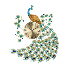 Load image into Gallery viewer, Beautiful Handmade Large Peacock Wall Clock - Decor Home
