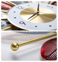 Load image into Gallery viewer, Round Handmade Sunflower Large Wall Clock - Decor Home