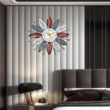 Load image into Gallery viewer, Round Handmade Sunflower Large Wall Clock - Decor Home