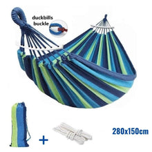 Load image into Gallery viewer, Portable Canvas Hammocks Indoor Outdoor - Decor Home