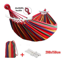 Load image into Gallery viewer, Portable Canvas Hammocks Indoor Outdoor - Decor Home